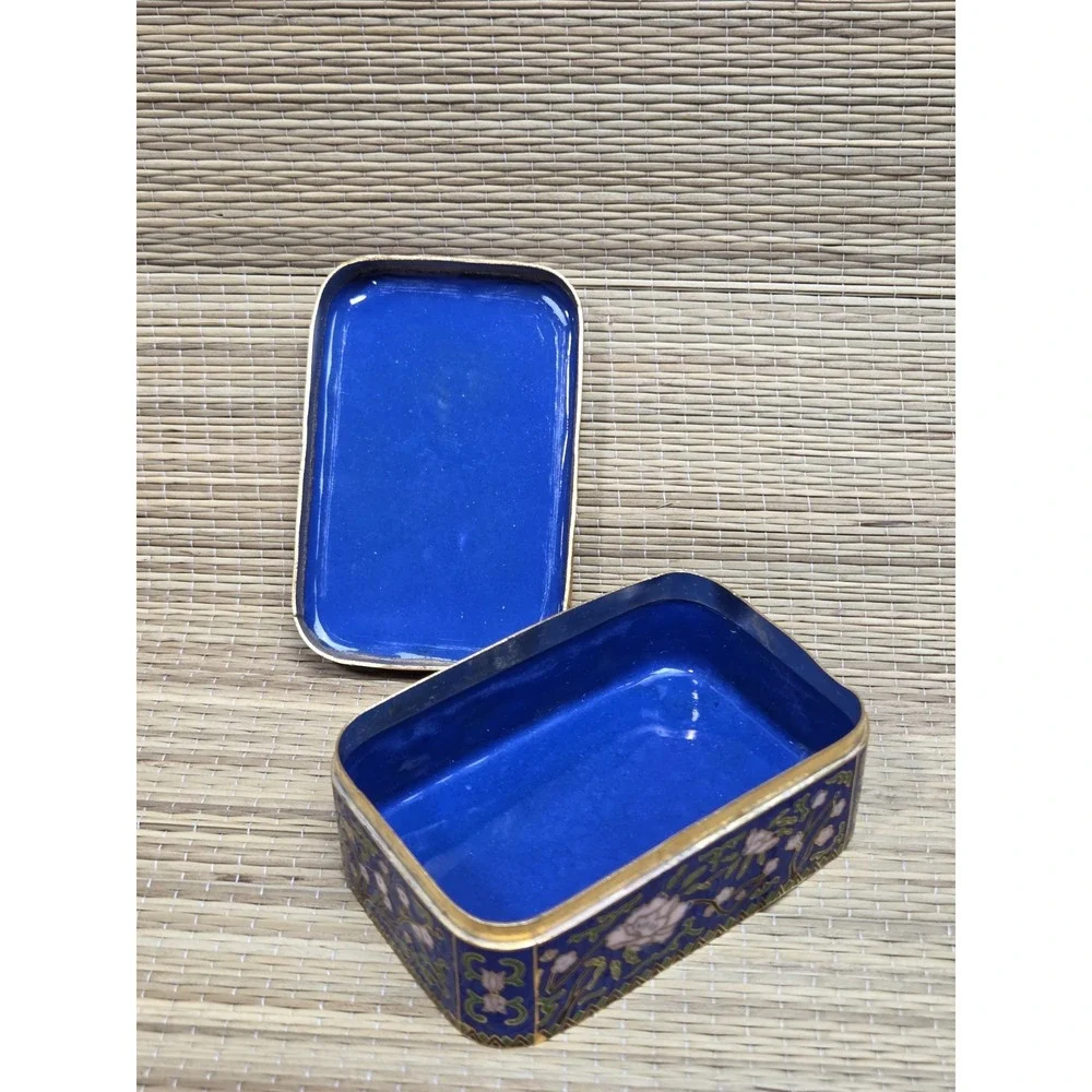 Vintage Bombay Company King of Hearts Enamel Cloisonne Trinket Box Empty
